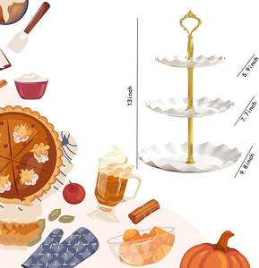 lot 2693 image: 2 PCS 3 Tier Cupcake Stand Holder, Plastic Cupcake Holder Towel with Multiple Layers of Trays, Used for Cupcakes, Donuts, Fruits, Etc., White (WhitePink) - Retail $17