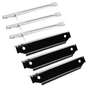 lot 2700 image: Hisencn Grill Replacement Parts for Dyna-Glo 3 Burner Open Cart Propane Gas Grill DGC310CNP-D DGC310RNP-D DGC310BNP-D DGB310SSP DGC210CNP DGB300CNP DGB365GNP 70-01-673 Grill Heat Plate Burner - 3 Pack - Retail $21