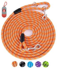 lot 2732 image: Long Dog Leash for Dog Training 10FT 16FT30FT50FT100FT, Reflective Threads Rope Dog Leash, Heavy Duty Dog Lead for Large Medium Small Dogs Walking Playing, Camping, or Yard - Retail $15