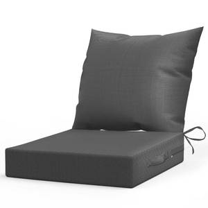 lot 2767 image: LGRATY Outdoor Chair Cushions for Patio Furniture 24 x 24 Deep Seat Cushions with Backrest for Couch Sofa Chair - Waterproof Fade-Resistant Patio Cushion (Set of 1,Grey) - Retail $46