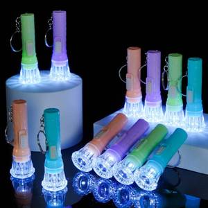 lot 2782 image: PROLOSO Mini Flashlight Keychains for Kids Toy Flashlights Bulk Assorted Colors Torch Key Rings Hiking Camping Party Favors 50 Pcs - Retail $17