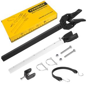 lot 2791 image: TENGBASE Boat Transom Saver, Adjustable 23 to 35 Inch Support for Outboard Motor up to 100HP, Fits Trailer Rollers and Bunks, Anti-Corrosion Marine Grade - Retail $33