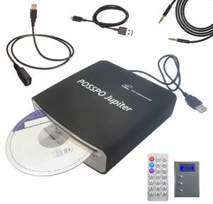 lot 2830 image: POSSPO Jupiter USB CD Player for Car Auto, Portable External CD DVD Player, USB Plug & Play (No Decoder Needed), AUX Uses Decoder for Louder Clearer Sound, Anti-Skip, Seamless Track Playback, Resume - Retail $120