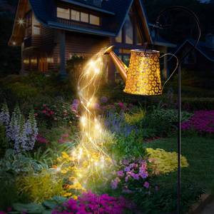lot 2840 image: Solar Watering Can Light,Solar Yard Decorations Outdoor,IP65 Waterproof Hanging Solar Lantern Lights,Garden Decor Lights for Yard, Flower Bed Decor Light,Gardening Gifts for mom Grandma - Retail $20