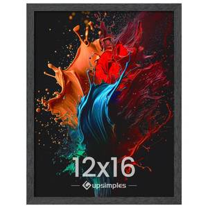 lot 2858 image: upsimples 12x16 Picture Frame, Wall Gallery Photo Frames with Engineered Wood, Black 1 Pack - Retail $8
