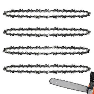 lot 2876 image: 4 Pack 18 Inch Chainsaw Chain 62 Drive Links .050 Gauge, 38 Pitch, 18 Replacement Chain Low-Kickback Chainsaw Chains Compatible with Husqvarna, Echo, Poulan, Craftsman and more - Retail $19