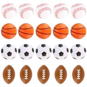 lot 2893 image: Hxezoc Mini Sport Stress Balls 20 Packs Foam Sports Balls Small Squeeze Anxiety Bulk Toy Ball for Kids Sport Theme Birthday Party, School Carnival Party Supplies - Retail $10