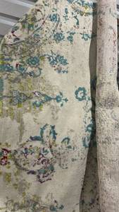 lot 40366 image: Modern Contemporary Floral Area Rug with Multicolor Abstract Design