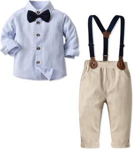 lot 1011 image: SANGTREE Baby Boy Gentleman Long Sleeves Suit Sets with Pocket, 12 - 18 Months