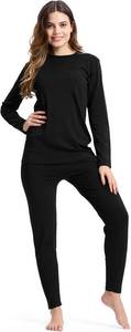 lot 1068 image: BAMBOO COOL XXL Thermal Underwear for Women Base Layer Womens Thermal Top and Bottom Set
