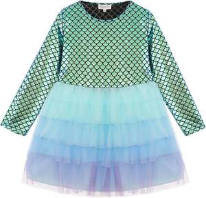 lot 1146 image: Girls Tulle Dresses Toddler Long Sleeve Sparkle Tutu Dress Kids Clothes Party Gifts Outfits. 3-4
