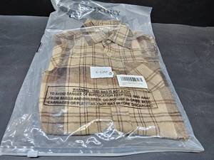 lot 1183 image: siliteelon Toddler Baby Boys Plaid Flannel Shirt Long Sleeve Button Down Shirts. 6 to 12 Months