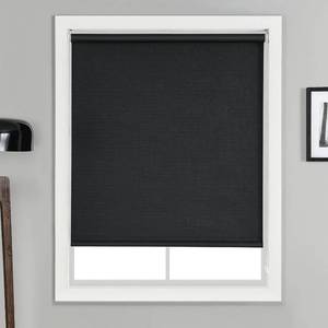 lot 1241 image: 100% Blackout Roller Window Shade Blinds with Cord Room Darkening Light Blocking for Bedroom Bathroom Office Privacy Eco-Friendly Fabric Waterproof UV Protection Blinds Black 31 X 72 Inches