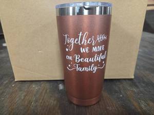 lot 1262 image: Together We Make a Beautiful Family Gift Tumbler