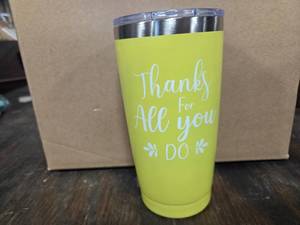 lot 1264 image: Thanks for All You Do Gift Travel Cup