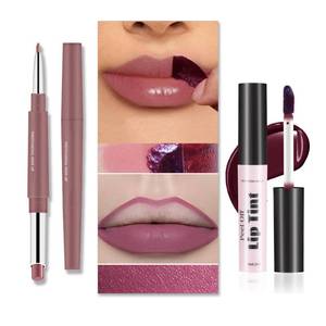 lot 1286 image: Peel Off Lip Liner Stain Set, Long Lasting Liquid Lipstick, Matte Lip Gloss Non-Stick Transfer-proof Waterproof Lip Pen (SET 5)