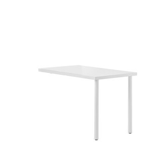 lot 1343 image: Better Homes & Gardens Adjustable Desk Add-on (Cube Sold Separately) White 68.3cm in D, 106.7cm in W, 108.9 cm in H