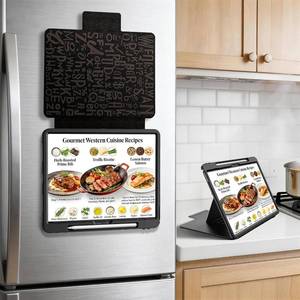 lot 1356 image: BLOSOMEET Kitchen Magnetic Case for iPad Pro 13 Inch M5 2025  M4 2024, Fridge Mount Cover with Oil & Splash Resistant Multi-Angle Stand, Easy-Clean Surface, Strong Magnetic Hold, Black
