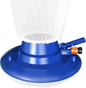 lot 1378 image: Pool Vacuum for Above Ground Pool, 15 Pool Leaf Vacuum for Inground Swimming Pools Pool Leaf Sucker with Brush Include Reusable 16  X 23  Leaf Mesh Bag Blue
