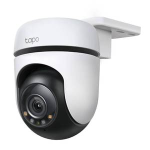 lot 23325 image: Tapo 2K Outdoor Wired PanTilt Security Wi-Fi Camera, 360° View, Motion Tracking, Works wAlexa & Google Home, Color Night Vision, Free AI Detection, Cloud & SD Card Storage(up to 512GB), Tapo C510W - Retail $45