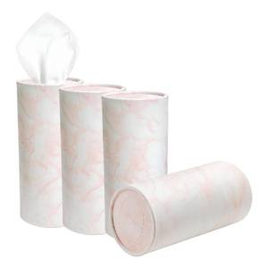 lot 24862 image: FSTURIOS 4PCS Car Tissue Holder, Car Cup Holder Convenient Travel Tissue Tube Box with Facial Tissues, Portable Round Tissues Holder Paper Towel Cylinder for Car Home Office (Marble Pink) - Retail $10