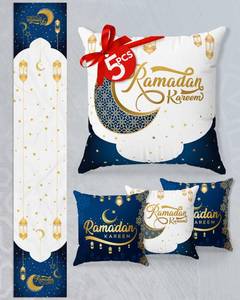 lot 24872 image: OLEEK Ramadan Table Runner Set - 4 Ramadans Pillow Covers 20x20- Ramadan Decorations for Home 2026 - Ramadan Table Decor - Ramdan Decor - Ramadans Decorations for Table - Ramdan Gifts - Retail $18