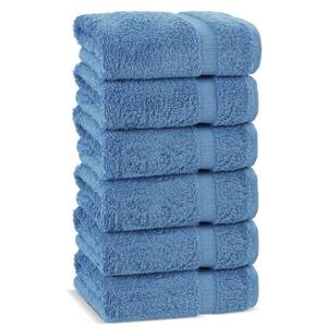 lot 24878 image: Chakir Turkish Linens  Hotel & Spa Quality 100% Cotton Premium Turkish Towels  Soft & Absorbent (6-Piece Hand Towels, Wedgewood) - Retail $22