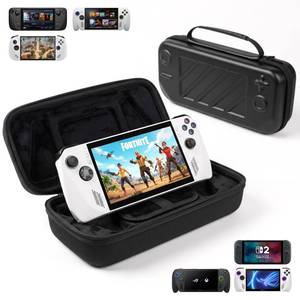 lot 24892 image: MeloSync Carrying Case Compatible with Switch 2Steam DeckROG Ally XLegion Go S, Protective Hard Shell Carry Case Built-in Charger & Docking Station Storage, Portable Travel Bag - Retail $24