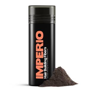 lot 29161 image: IMPERIO Hair Building Fibers for Thinning Hair - 26g Premium Hair Fibers for Women & Men - Dark Brown - Retail $19