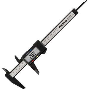 lot 29195 image: NEIKO 01417A 6 Digital Caliper  Electronic Measuring Tool  Range of 0-6or 0-150mm  Inch and Millimeters  Large LCD Display  External and Internal Measuring Jaw  Zero Setting and Auto Off - Retail $11