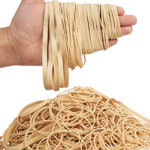 lot 29206 image: HAIDIBAO-Rubber Bands Assorted Sizes Beige Elastic Bands for Office Supplies 0.5lbs Size16,Size#18,Size #33,Size(4-45 x 16),Size#69 Rubber Band - Retail $9