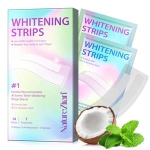 lot 29209 image: Teeth Whitening Strips,7-Day whitening Strips,Sensitive Teeth Whitener,Enamel Safe for Whiter Teeth,Deep Stains Removal,nstant Teeth Whitening Without The Harm (7 Sets) - Retail $10