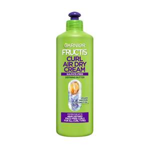 lot 29214 image: Garnier Fructis Curl Nourish Air Dry Cream XL Leave In Conditioner, Sulfate-Free Curl Defining Cream For Moisture and Frizz Control Waves, Curls, and Coils, Value Size, 16.9 Fl Oz - Retail $9