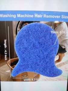 lot 29217 image: Pet Hair Remover for Laundry 4pcs Blue Fish Tail