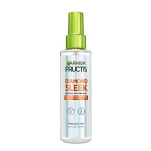 lot 31137 image: Garnier Fructis Diamond Sleek Hair Shine Spray, Up to 100-Hour Frizz Control, Heat Protectant up to 450°F with Vegan Keratin Smoothing Complex and Argan Oil for Frizzy, Dry, Dull Hair, 4.6 Fl Oz - Retail $8