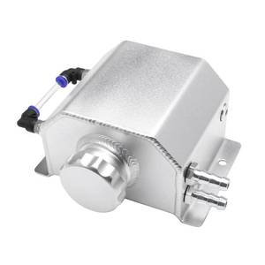 lot 32578 image: MTRPS 1L Coolant Overflow Tank, Aluminum Radiator Expansion Tank Recovery Water Tank Bottle, Universal Engine Cooling System Reservoir Compatible with Most Cars Trucks Boats (Silver) - Retail $33