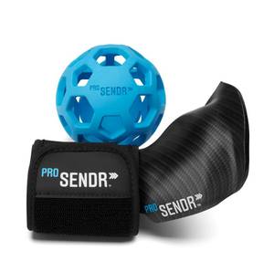 lot 32579 image: ProSENDR Golf Training Aid  Carbon Fiber Wrist Cradle Plus Compression Sphere  Improve Wrist Positions, Slice, Ball Striking  Use for Full Swing, Chipping, Putting (Right) - Retail $170