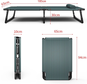 Folding Camping Cot with Integrated Headrest - Retail: $167