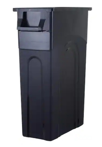 lot 44009 image: United Solutions Highboy 23-Gallon Black Waste Container - Retail $25