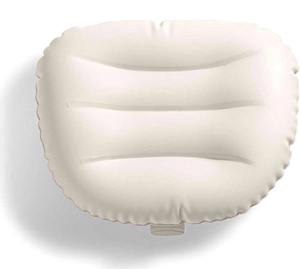 lot 44067 image: 2 Pack Intex Easy to Install, Adjustable, and Inflatable Spa Cushioned Headrest with Head and Neck Support for Pool, Lawn, and Spa, White - Retail $30