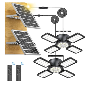 lot 44104 image: Solar LED Shed Light with Motion Sensor - 2 Pack - Retail $48