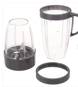 lot 44127 image: NutriBullet Clear Deluxe Upgrade Kit Blending Appliance - Retail $25