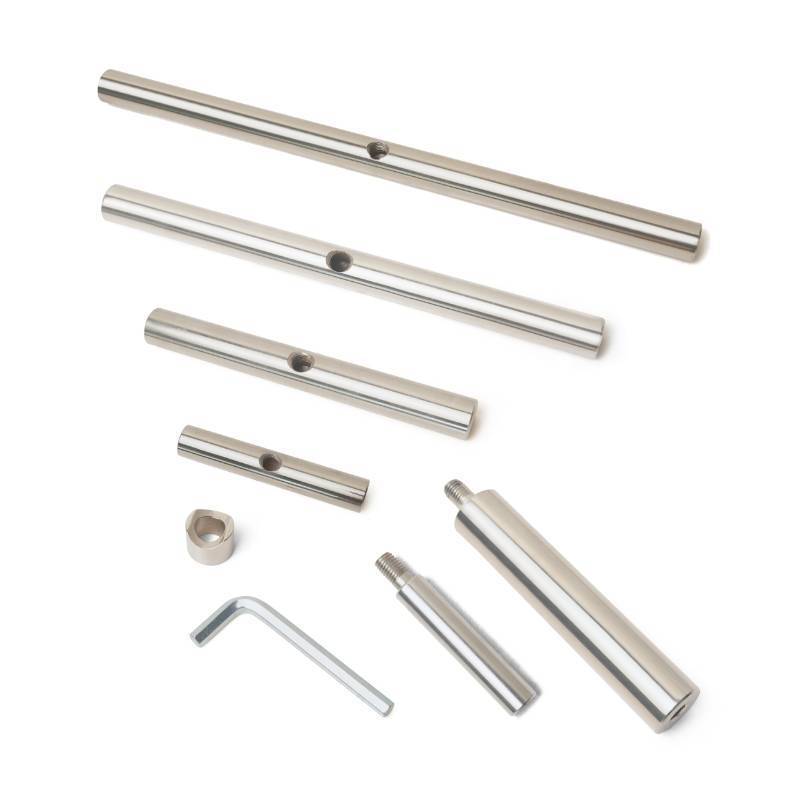 lot 23143 image: BMWOOD Straight Tool Rest Set 4 6 9 12 Tool Rest, 58 and 1 Stem for Spindle Woodturning Woodlathe Tools. - Retail $58