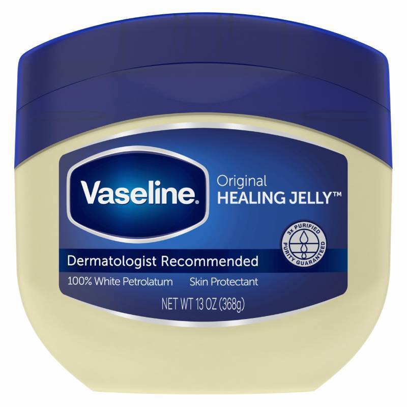 lot 30407 image: Vaseline Petroleum Jelly Original Skin Care For Dry Skin and Eczema Relief 100% Pure Petroleum Jelly 13 oz - Retail $10