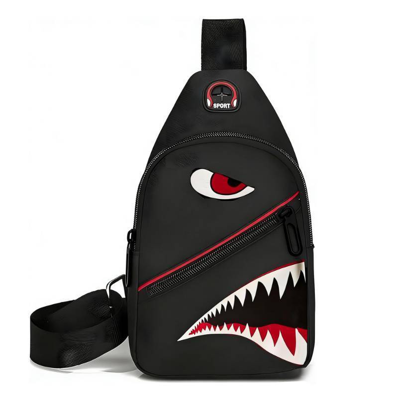 lot 30823 image: WRLDMCWLQ Shoulder Sling Crossbody Casual Chest Bag For Travel Sports Running Hiking (Strap Torn) - Retail $8