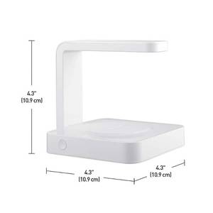 lot 14438 image: Globe Electric UV-C Light Disinfecting Wireless Charging Hub  White  Micro USB Cable Included  60055