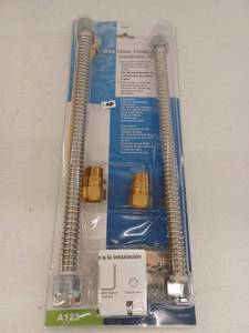 lot 14459 image: Ldr Gas Water Heater Installation Kit A123 509 2301 15 Flexible Connectors