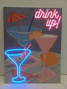 lot 14466 image: Drink Up Wall Decor Sign