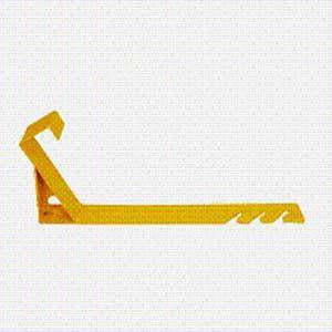 lot 14523 image: Roofers World RTRFB60-6 60 Deg Fixed Economy Roof Bracket, 2 x 6 in, 18 in Steel (Pack Of 6)