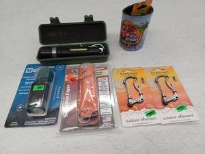 lot 14530 image: Outdoor Survival Equipment Bundle with Self Defense Tools